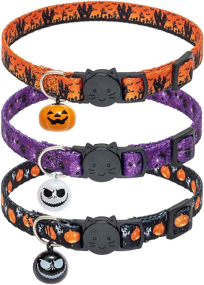 KOOLTAIL Halloween Cat Collar Bells