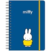Undated Weekly &amp; Monthly Planner 3 Tabs, Miffy Classic | 12-month start-anytime layout; hardcover, 3 dividers, goals, notes, foil art, pockets, wire-o binding, elastic closure marker