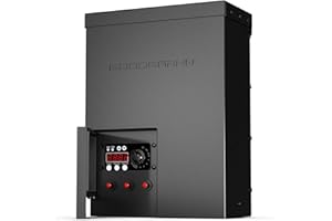GOODSMANN Low Voltage Transformer Landscape Lighting 900W Power Supply with Sensor, Timer and Weather Shield 12V Output 9920-0900-01
