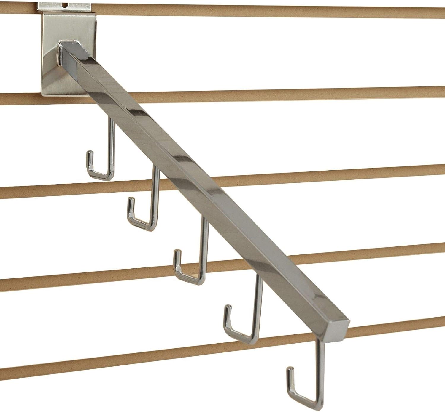 1 Unit 5 J Hook Slatwall Waterfall Black 18 L Square Tube Faceout Hook