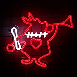 Tiabuy Alice in Wonderland Rabbit Neon Signs for