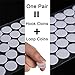 Hook and Loop Dots 500pcs(250 Pairs) White Sticky Back Coins 20mm, Nylon Self Adhesive Dots Perfect for School Classroom, Office and Home