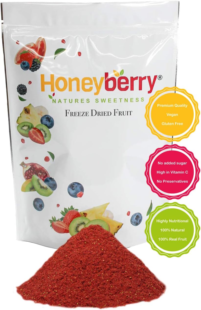 Freeze Dried Strawberry Powder (250g), No Added Sugar, 100 Natural