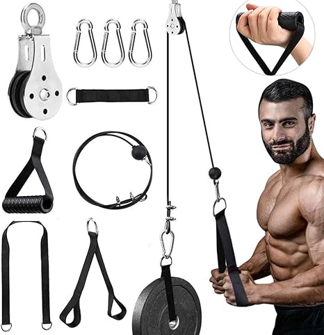 Biceps Boucle Les Accessoires Dentrainement Le Systeme De Fixation De Cable De Poulie A Monter Soi Meme Huet Systeme De Poulie De Fitness Pour La Maison La Salle De Sport Pour Tirer Vers