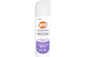 OFF! Clean Feel Insect Repellent Spritz with 20% Picaridin - Long-Lasting DEET-Free Protection from Mosquitoes, Fragrance-Free Pest Control For Ticks & Flies, Camping, Bug Spray - 6 oz