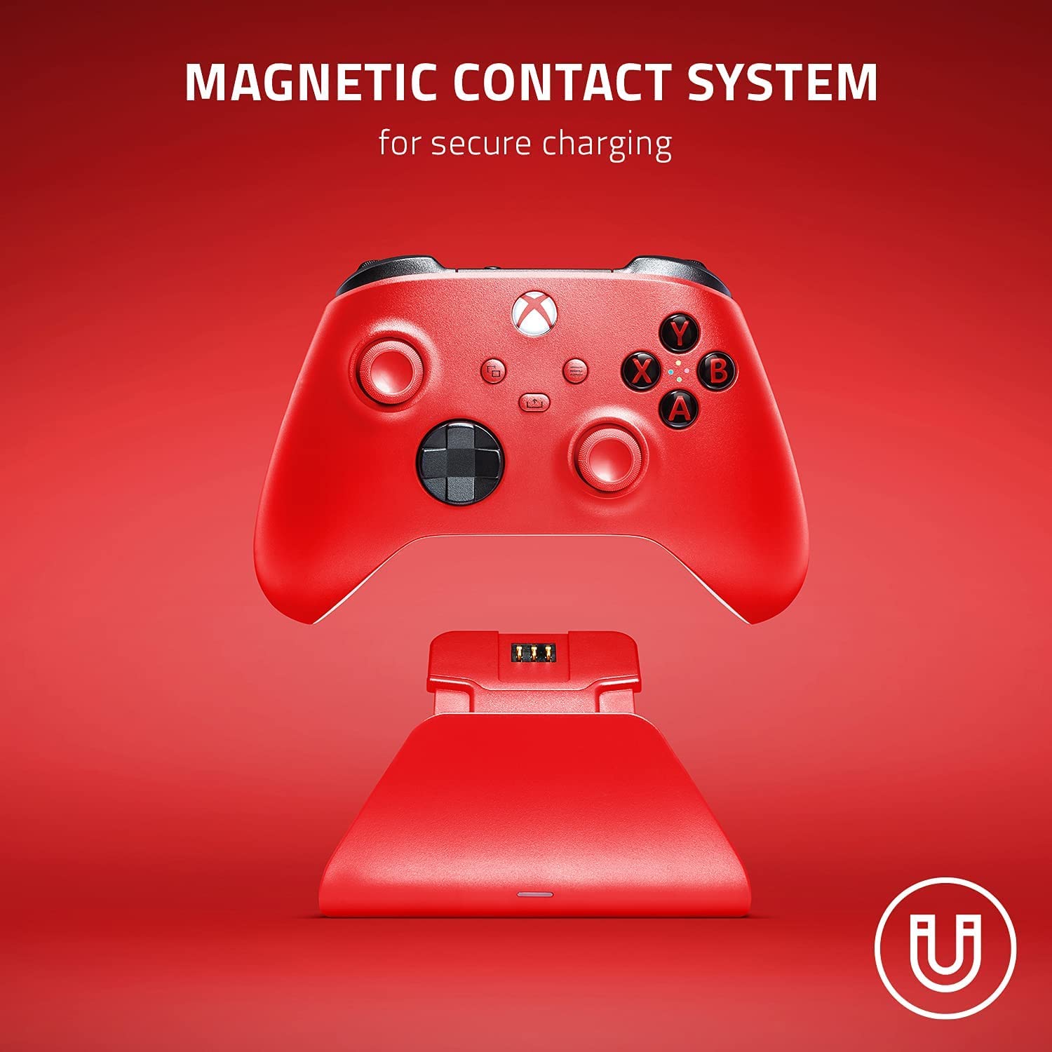 Razer Universal Quick Charging Stand - Quick Charger for Xbox Controllers (Universal Compatibility, Magnetic Contact System, Matches Your Xbox Controller, One-Handed Navigation) White