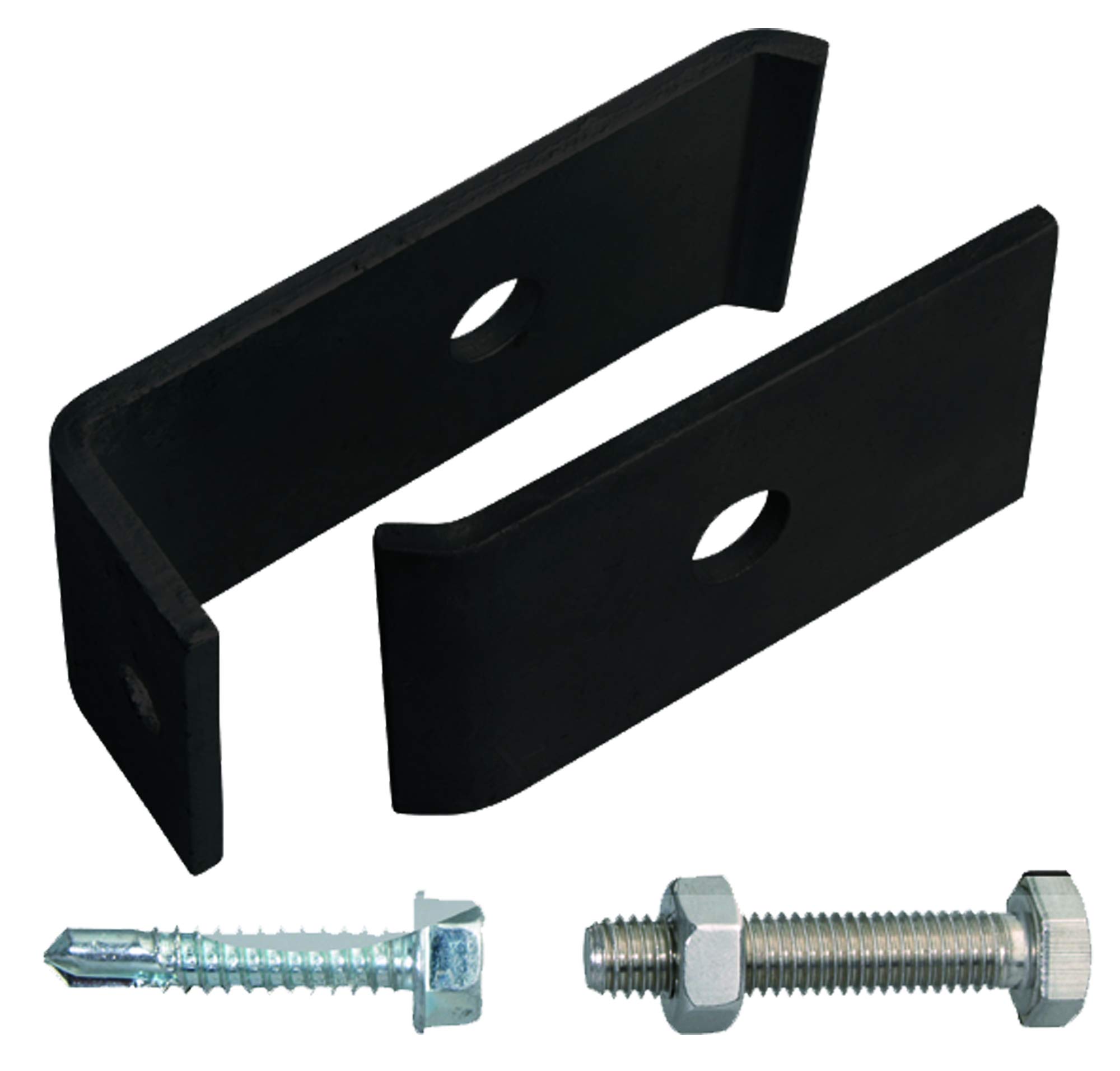 Alberts Fixing mesh GAH 672843 Set for Grid Mats for Attaching to Walls or Posts Hot-Dip Galvanised Anthracite Plastic Coated RAL 7016, Charcoal