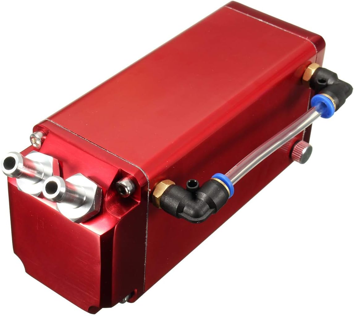 Carvicto - 500ml Square Oil Catch Tank Can for VW GOLF LUPO POLO GTI VR6 MK1 MK2 MK3 MK4 MK5 Aluminium Alloy