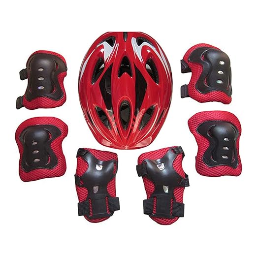 Juego De 7 Protectores De Patinaje Para Bicicleta Infantil Mallalah