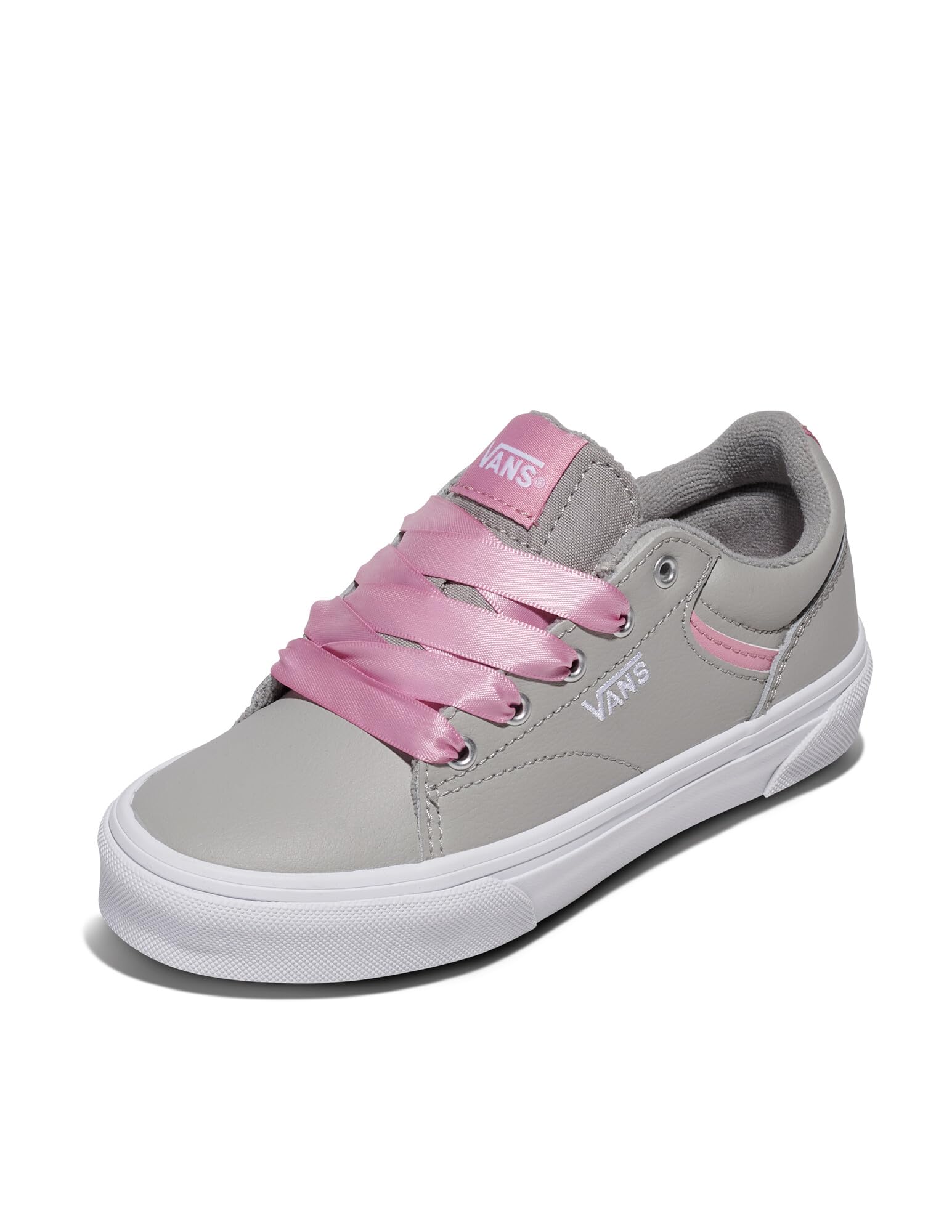 Vans Seldan Shoe | Kids' Retro Tennis Inspired Sneakers for Boys & Girls, Everyday Fashion, Satin Lace Drizzle, 5 Image
