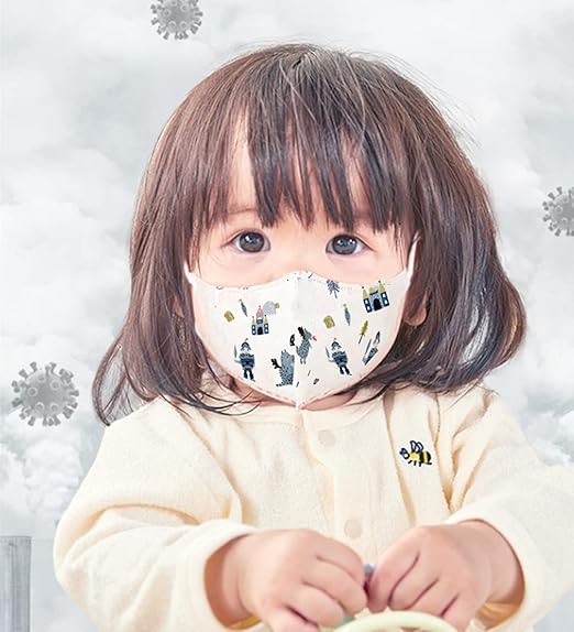 Amazon Greennose マスク 小さめ 使い捨て 子供用 ベビー 不織布 立体 可愛い 柄 飛沫防止 Vfe Pef 花粉 三層 耳が痛くならない 呼吸しやすい お出かけ安心 10枚入り Green Nose ドラッグストア