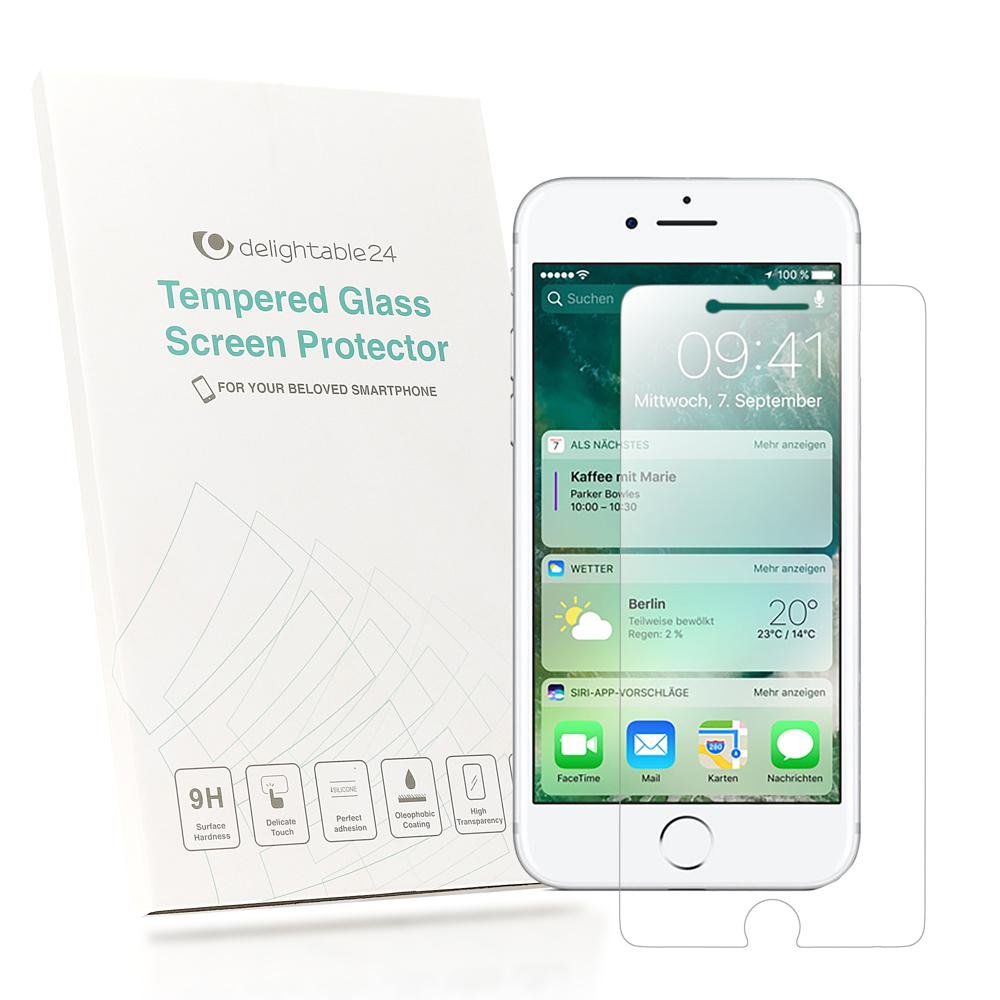 NALIA Screen Protector compatible with iPhone 8 Plus / 7 Plus, 9H Full-Cover Tempered Glass [Case-Friendly] Phone Protective Display Film, Durable LCD Saver Protection Armor Hard Foil - Crystal Clear