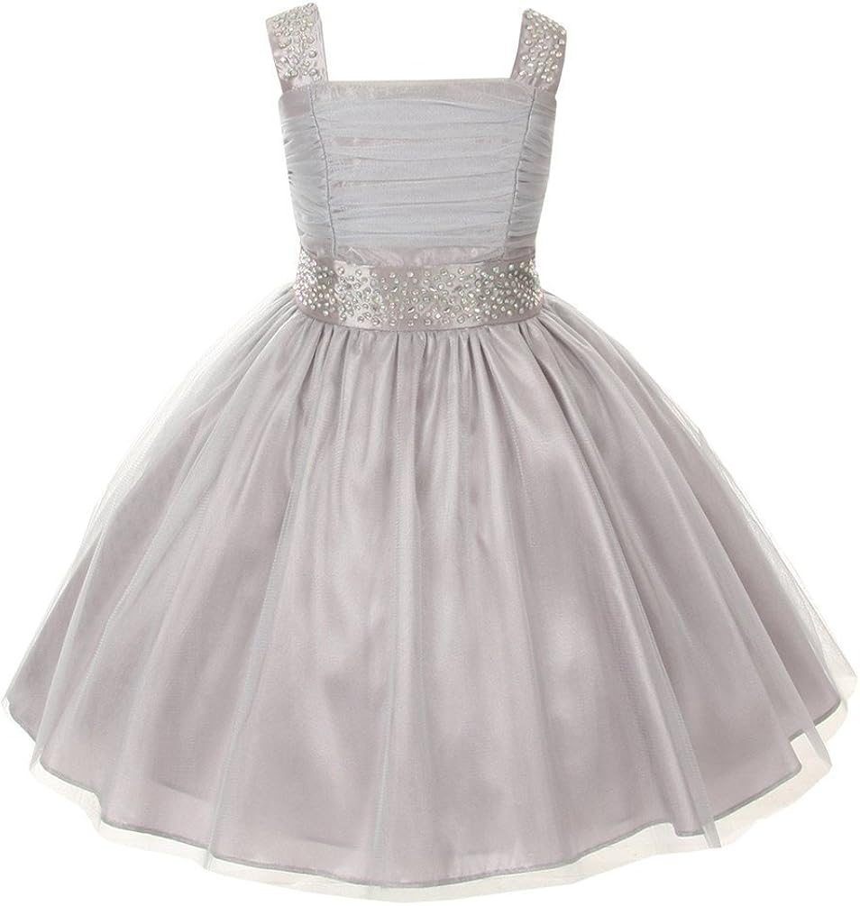 bling flower girl dresses