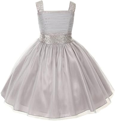 royal blue and silver flower girl dresses