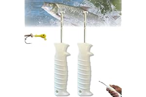 CykTxei 2PCS Quick Release Fishhook Extractor Tool Safe Deep Throat Design Fishing Hook Remover Twist and Release Pliers for 