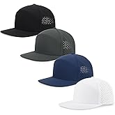 Qlauca Quick Dry Baseball Cap Flat Brim Snapback Hat Sun and Rain Protection Golf Hat for Men Women