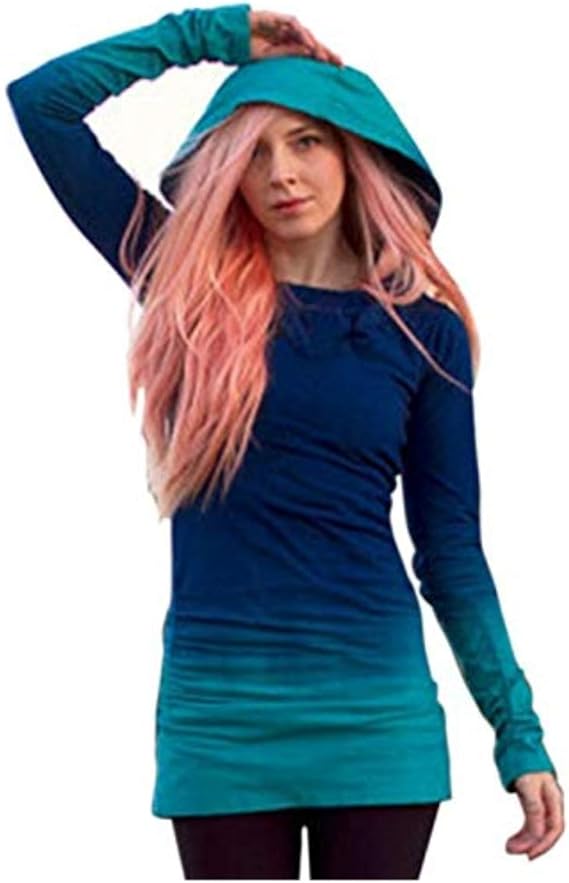 Amazon.com: Tie Dye Hoodies for Womenï¼Ladies Long Sleeve Sweatshirt Splcing Color Tops Sport 