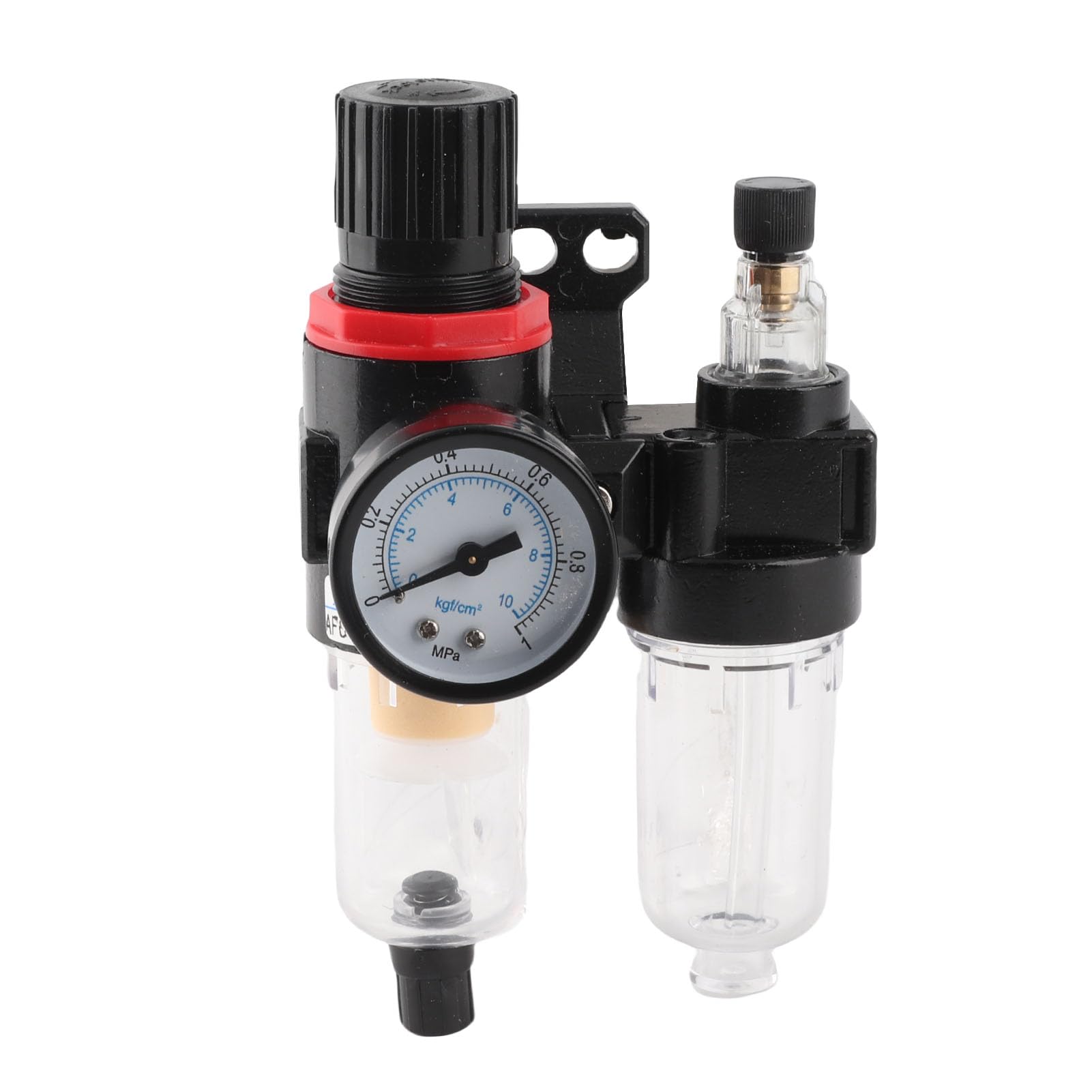 Air Filter Pressure Regulator 1/4" Oil Water Separator Trap Air Compressor Filter Airbrush Compressor Filter with Lubricator Cup for Air Tools System Other Instruments