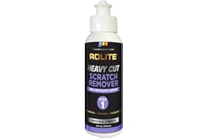 Rolite - RHCSR4z Heavy Cut Scratch Remover (4 fl. oz.) for Plastic & Acrylic Surfaces Including Marine Strataglass & Eisenglass, Headlights, Aquariums