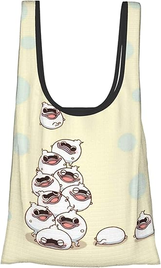 Amazon 妖怪ウォッチ ウィスパー エコバッグ コンビニバッグ 折りたたみ 買い物袋 レジカゴバッグ 収納 おおきめ ポッケト付き 防水素材 軽量 男性 メンズ レディース エコバッグ 買い物バッグ
