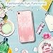 MASCHERI for iPhone 7 Case, Scratch Resistant [White Henna Mandala Floral Lace Design] TPU Bumper Clear Back Panel Hybrid Protective Case Cover for Apple iPhone 7 - Clear