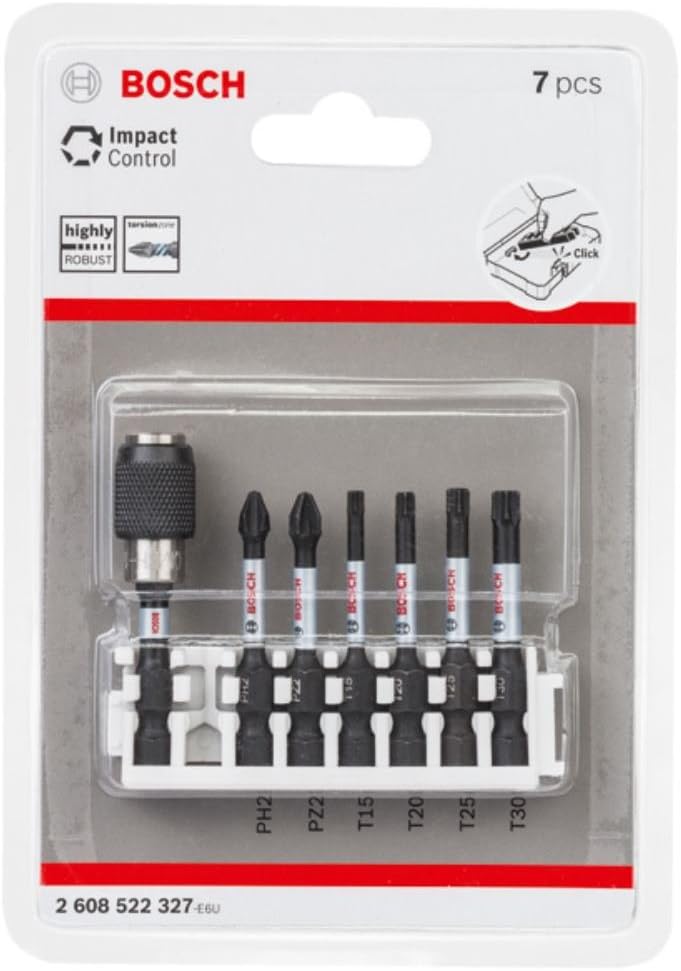 Bosch 8X PRO Impact Set including Quick Change Bitholder and Pick and Click Index (170 x 120 mm - Image 3