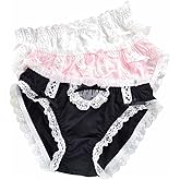 Joyralcos Japanese Lolita Bikini Panties Sexy Anime Briefs for Women Maid Cosplay Lingerie Panty