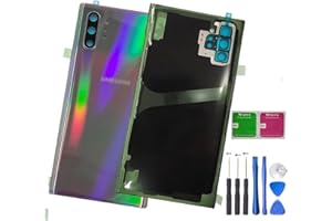 HQB-STAR Galaxy Note10 Plus Back Cover Glass Housing Door Replacement with Camera Lens Parts for Samsung Galaxy Note10+ SM-N975F/DS SM-N975U SM-N975U1 5G +Tools (Aura Glow)