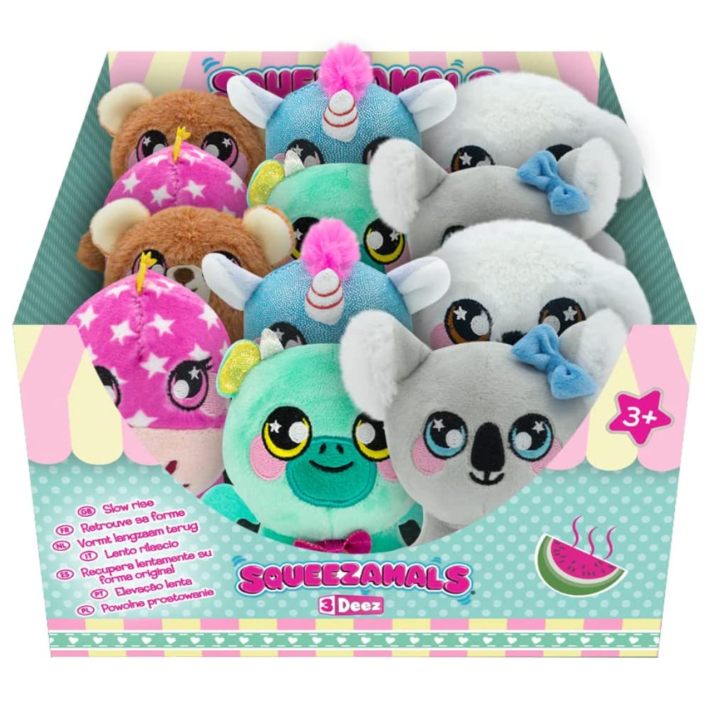 Squeezamals 3Deez 3.5" Asst Wave 2