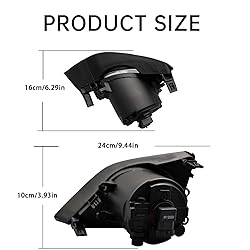 Fog Lights Assembly Compatible With 2008 2009 2010