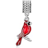 LONAGO Charms for Bracelets 925 Sterling Silver Red Cardinal/Phoenix/Blue Jay/Hummingbird Animal Dangle Charm Bird Bead Fit Bracelet Our Love Never Dies Gifts for Women Mom
