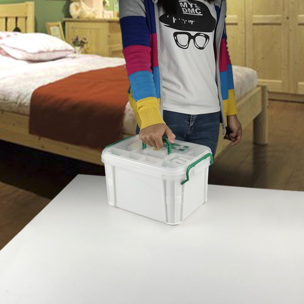 Nicesh Storage Box Organizer/Medicine Box/Family Emergency Kit Storage Box: Health & Personal Care