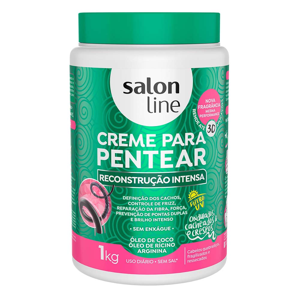 Linha Tratamento Creme Para Pentear Salon Line Reconstrucao Intensa 1000 Gr Salon Line Treatment Combing Cream Collection Intensive Reconstruction Net 35 27 Oz Buy Online In Bahamas At Bahamas Desertcart Com Productid