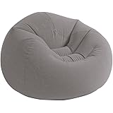 Intex Beanless Bag Inflatable Chair, 42" X 41" X 27", Beige