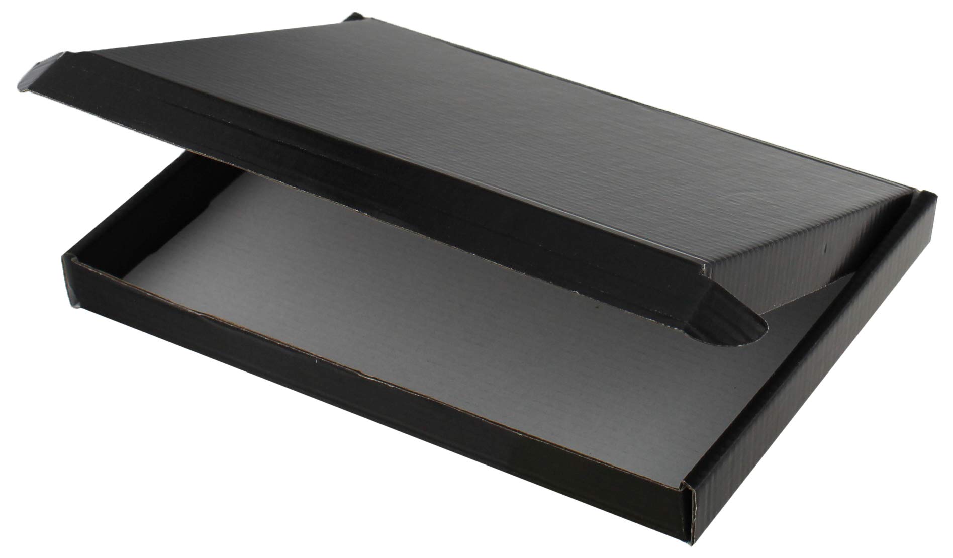 MEG4TEC BLACK MINI A6 A5 A4 LARGE LETTER SHIPPING SATIN PACKAGING BOXES (C5 (22cm x 16cm x 2cm), 20)