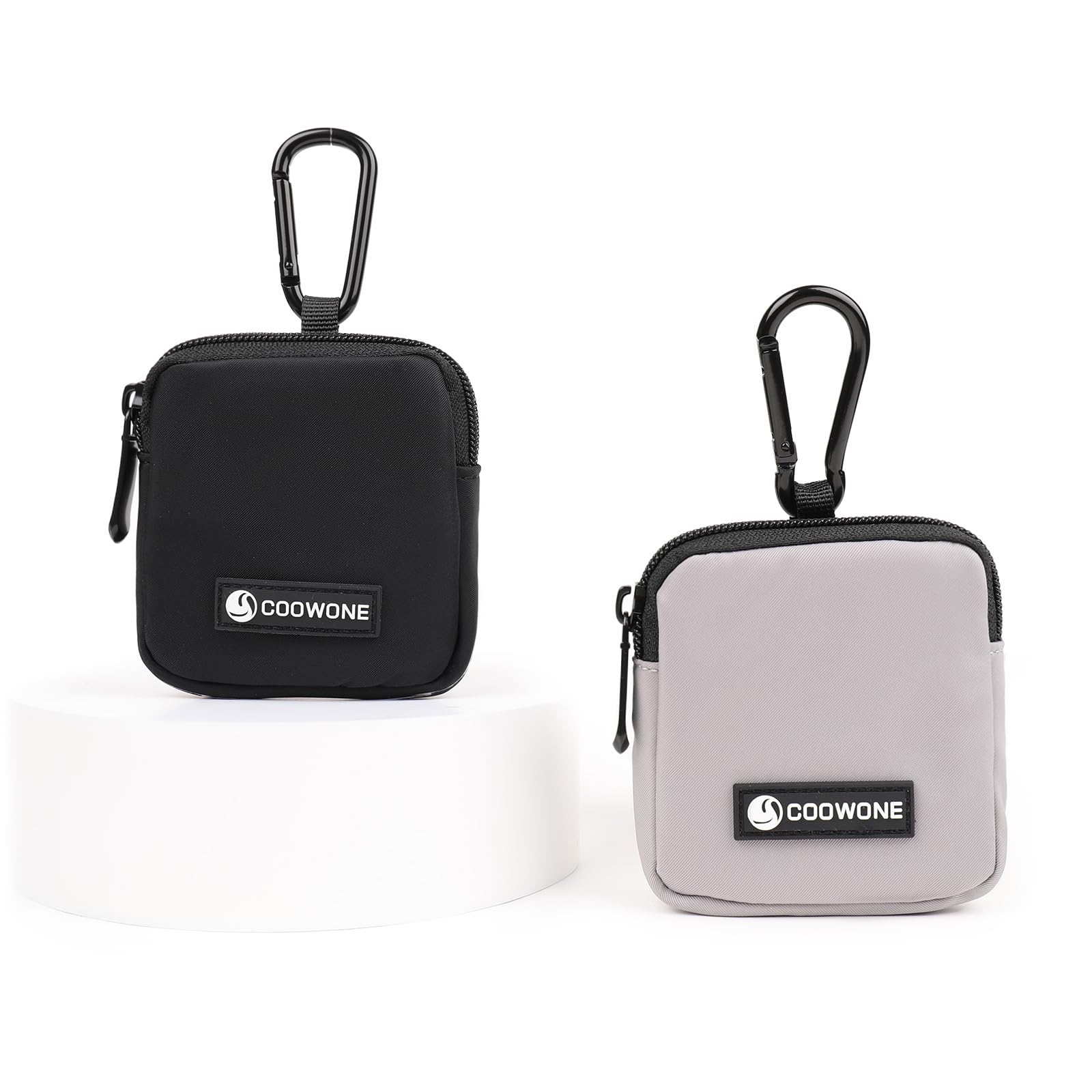 Photo 1 of Dog Treat Pouch 2 PCS, Waterproof Small Dog Treat Bag for Leash, Hands Free Dog Walking Bag with Carabiner, Dog Poop Bag Holder for Pet Puppy Travel or Outdoor Use, Zipper Closure to Avoid Spilling