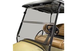 RED DOT RedDot Club Car Onward Golf Cart Folding Windshield | Tinted | 1/4 Inch Thick Acrylic | Compatible with 2017-Up Models