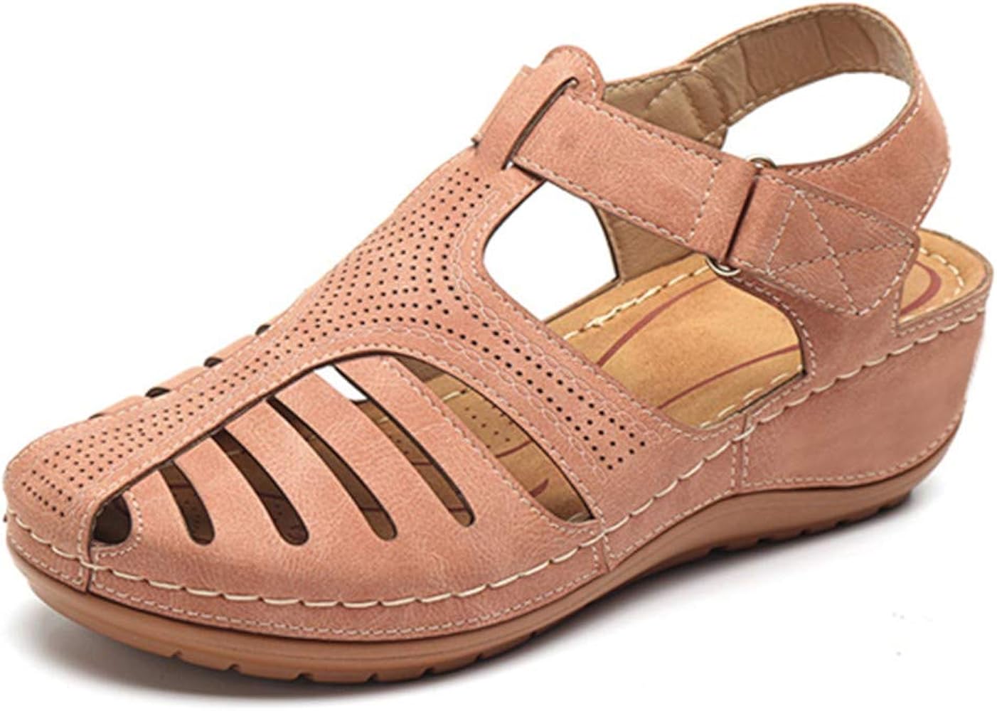 comfortable closed toe sandals