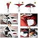 AIGUMI Reverse Folding Umbrellas C-Shaped Handle Golf Umbrella Double Layer Inverted Self Standing Umbrella