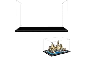 LILIKAKA Acrylic Display Case for Lego 76419 Hogwarts Castle and Grounds, 14.17x11.02x9.441inches (36x28x24cm), Protect Your Collectibles from Dust with a Clear Showcase