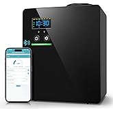 Waterless Essential Oil Diffuser 5000 Sq.Ft Coverage for Home Hotel Office, 200ml Cold Air Scent Machine for HVAC, Bluetooth App Control, Quiet No-Heat Aroma Diffuser