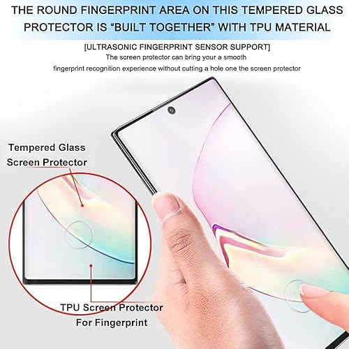 Micger Galaxy Note 10 Screen Protector, Pack Camera Lens