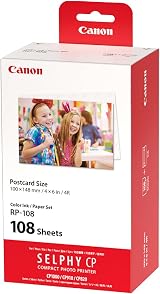 Canon SELPHY RP-108 Ink Paper Multipack 2 Cartridges 108 Sheets 100x148mm view 1