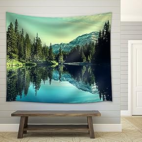 Glacier National Park, Montana. - Fabric Wall Tapestry Home Decor - 51x60 inches