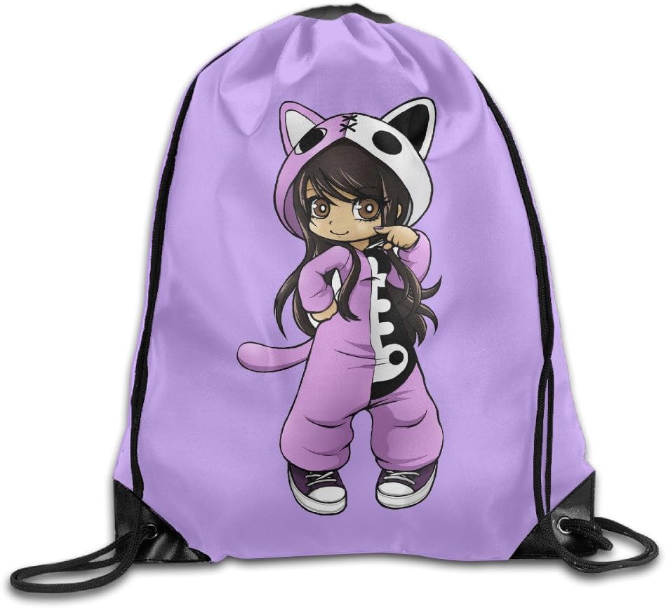 Aphmau Cartoon Travel Gym Bag Drawstring Backpack/Rucksack