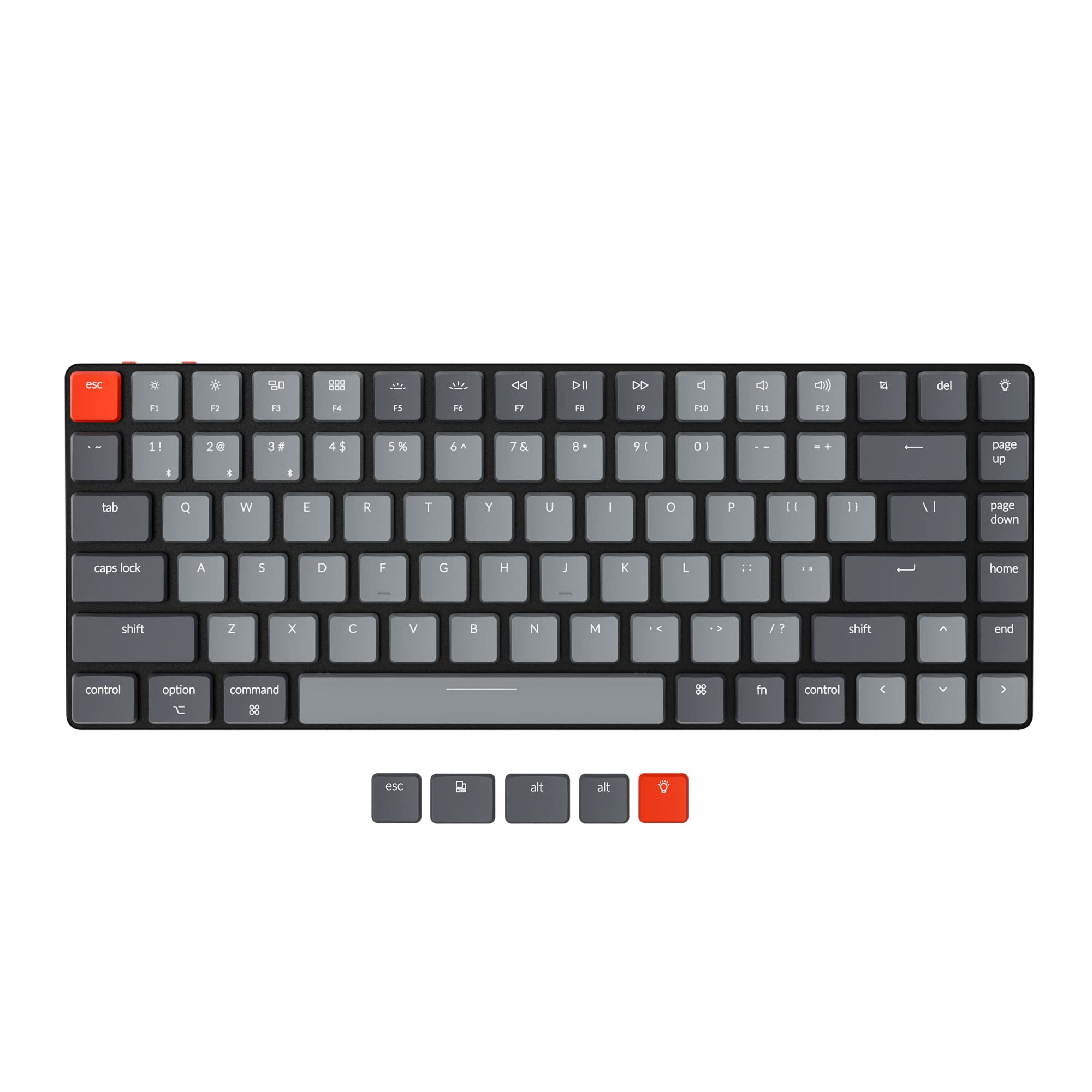 Interruptor rojo con retroiluminación blanca óptica Keychron K3