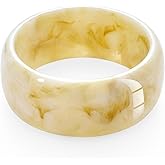 HUAYUNFANG Chunky Acrylic Bangles Bracelets For Women Geometric Acrylic Resin Acetate Mottled Wide Bangle Bracelet Statement Colorful Bangles for Party