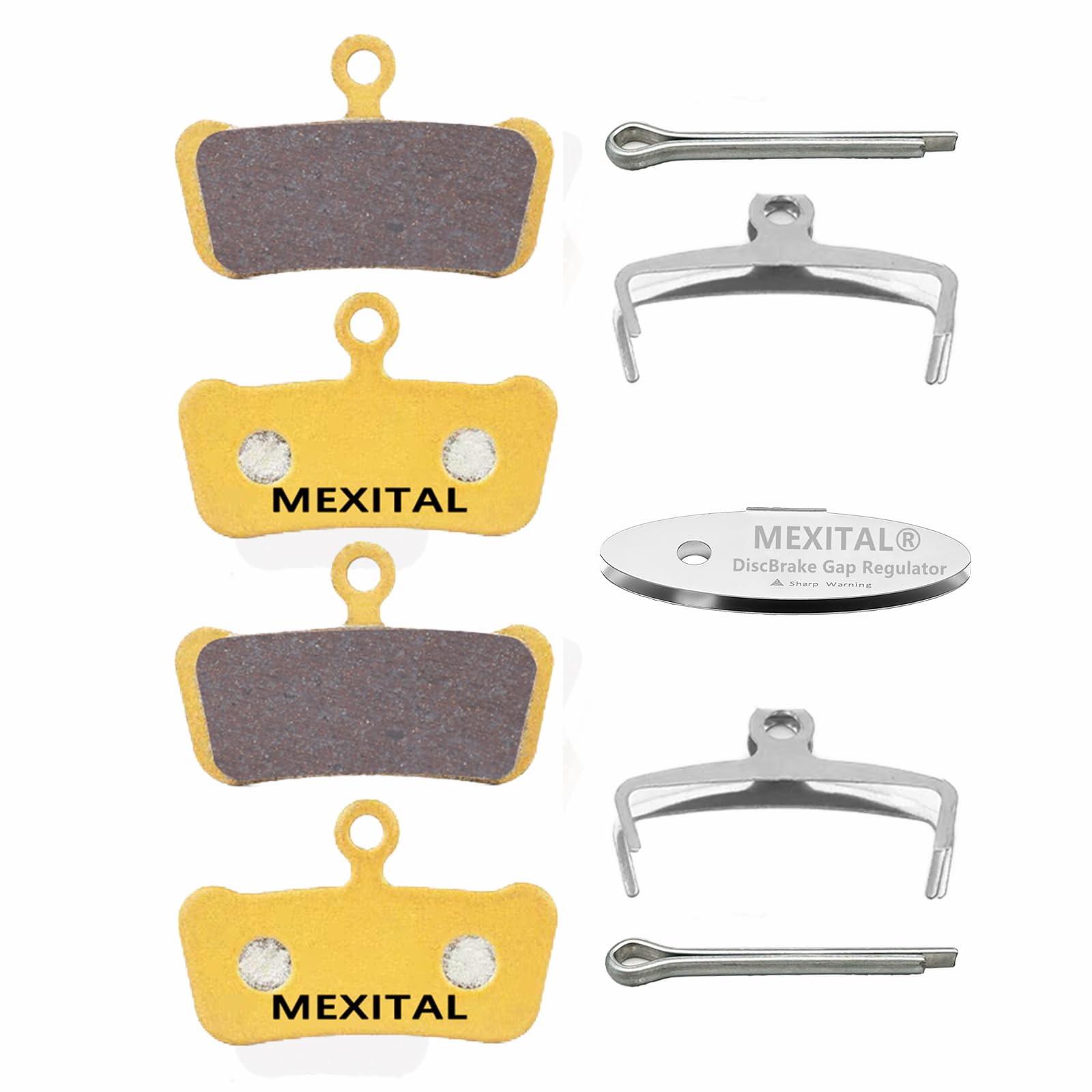 MEXITAL 2 pairs Sintered Disc Brake Pads fit for Avid E7 Trail E9 Trail XX Trail XO Trail Sram Guide MXTS08-2