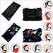 VANCROWN Headwear Head Wrap Sport Headband Sweatband 220 Patterns 12 in 1 Magic Scarf 12PCS & 6PCS 12 in 1 (12PCS.Skeletons)