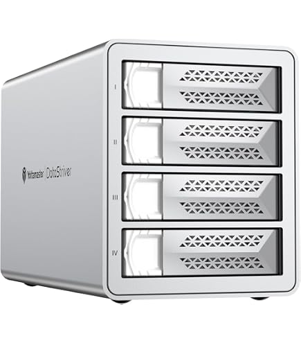 Amazon.com: Yottamaster 10Gbps 4 Bay USB C Hard Drive Enclosure